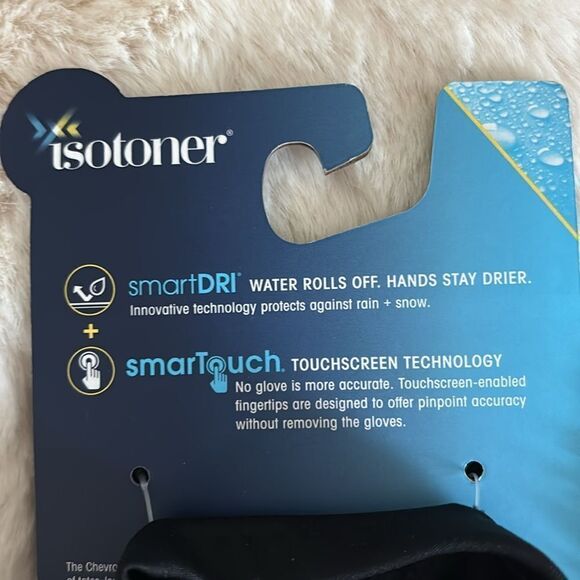 Isotoner Black Gloves with Touchscreen Compatibility - Picture 3 of 4